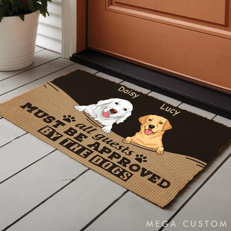 Personalized Dog Lover Must Be Approved by the Dog Doormat
