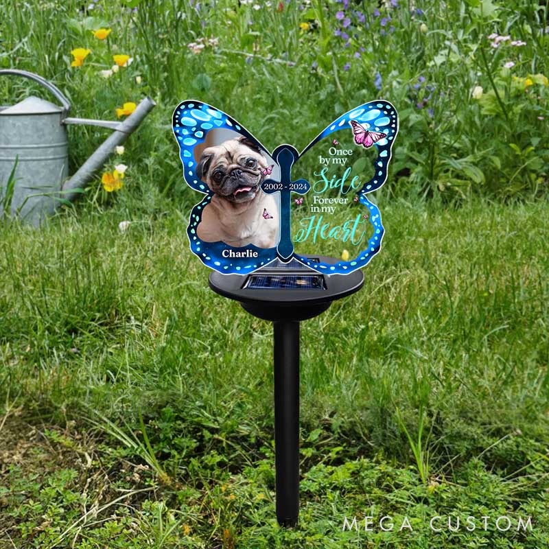 Personalized Dog Lover My Hardest Goodbye Solar Light
