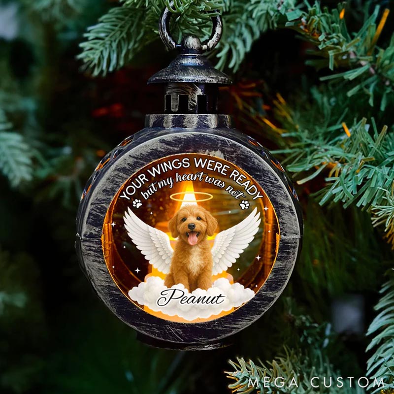 Personalized Dog Lover My Heart was Not Ready Lantern Ornament