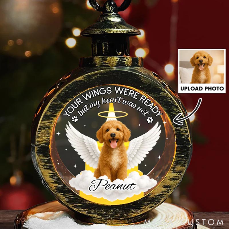 Personalized Dog Lover My Heart was Not Ready Lantern Ornament
