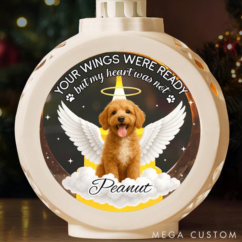 Personalized Dog Lover My Heart was Not Ready Lantern Ornament