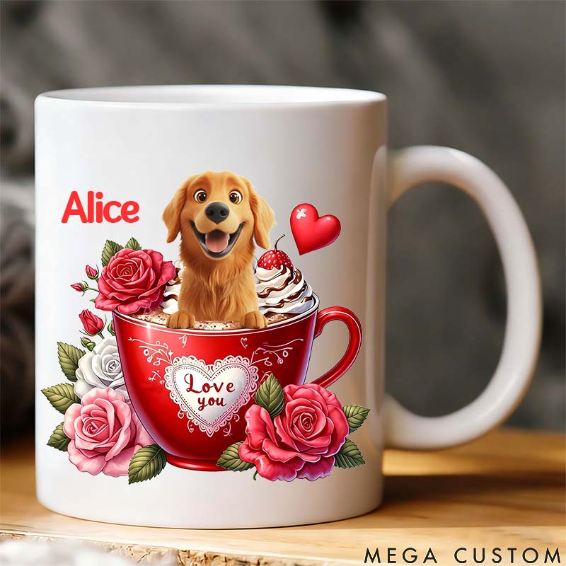 Personalized Dog Lover My Love Mugs