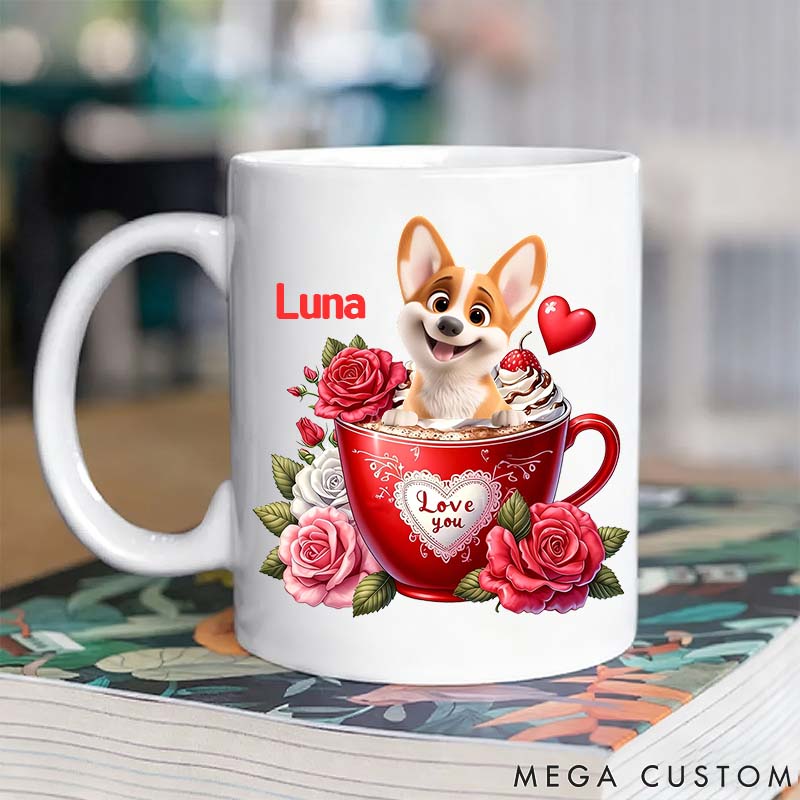 Personalized Dog Lover My Love Mugs