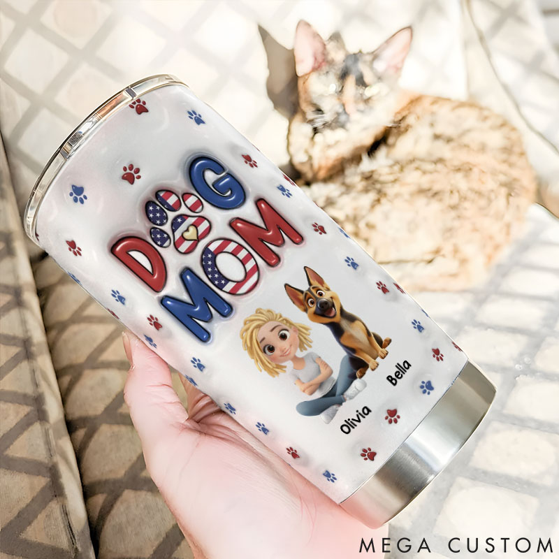 Personalized Dog Lover My Lovely Dog Mom 20oz Tumbler