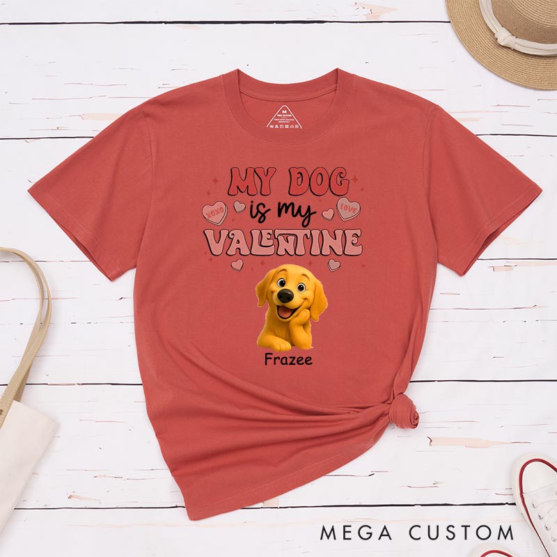 Personalized Dog Lover My Pets Are My Valentine T-Shirt
