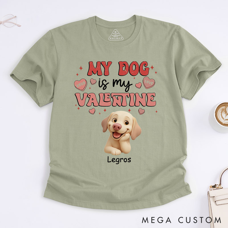 Personalized Dog Lover My Pets Are My Valentine T-Shirt