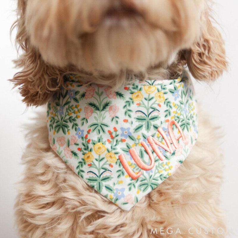 Personalized Dog Lover Nativity Dog Bandana Autumn Leaves Forest Friends Dog Bandana 