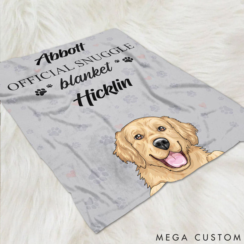 Personalized Dog Lover Official Dog Throw Blanket