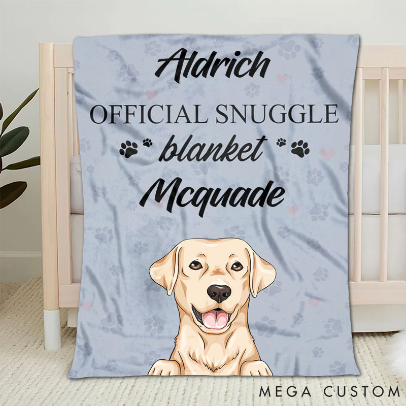 Personalized Dog Lover Official Dog Throw Blanket