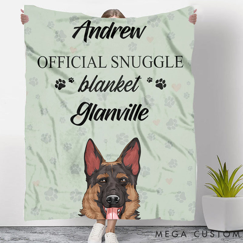 Personalized Dog Lover Official Dog Throw Blanket