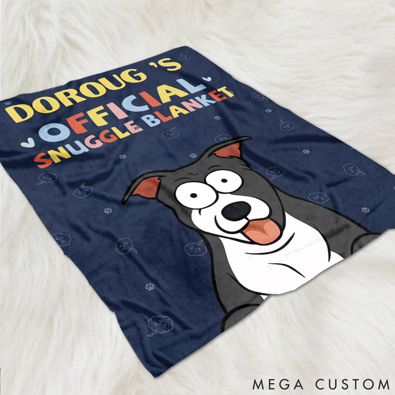 Personalized Dog Lover Official Snuggle Blanket Throw Blanket