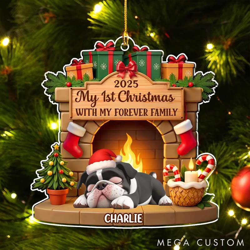 Personalized Dog Lover Only My Forever Home Christmas Ornament