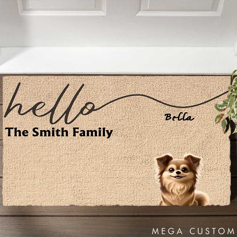 Personalized Dog Lover Our Sweet Home Doormat