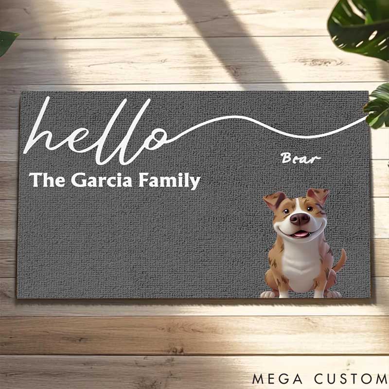 Personalized Dog Lover Our Sweet Home Doormat