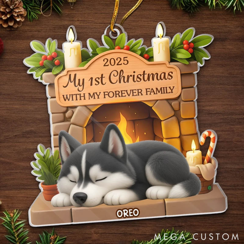 Personalized Dog Lover Pawsitively Loved this Christmas Ornament