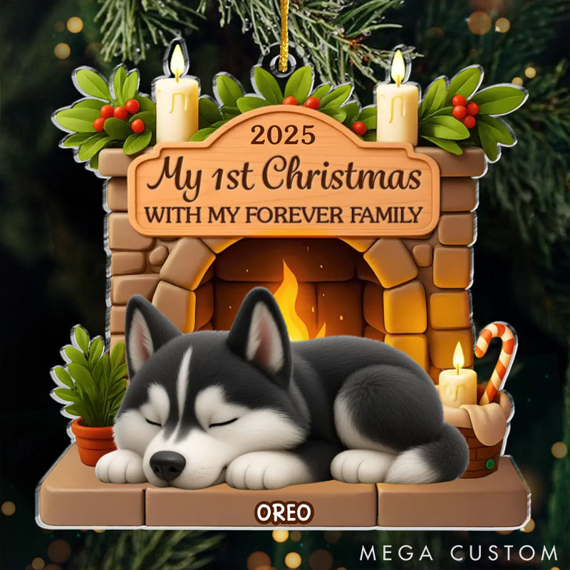 Personalized Dog Lover Pawsitively Loved this Christmas Ornament