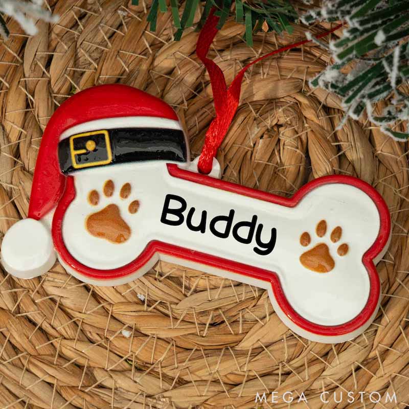 Personalized Dog Lover Pet Bone Xmas Decoration Christmas Ornament