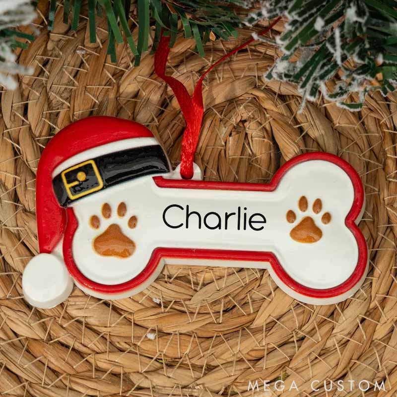 Personalized Dog Lover Pet Bone Xmas Decoration Christmas Ornament