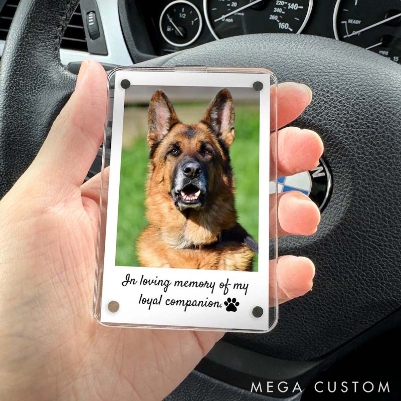 Personalized Dog Lover Pet Loss Memorial Car Visor Clip