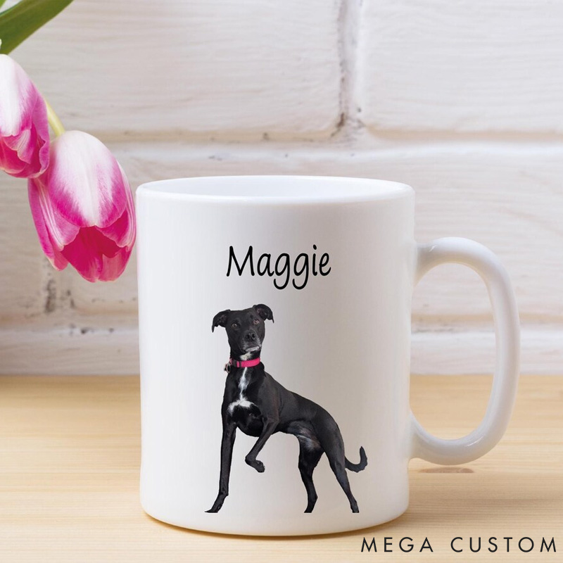 Personalized Dog Lover Pet Photo Gift Dog Valentine Mug
