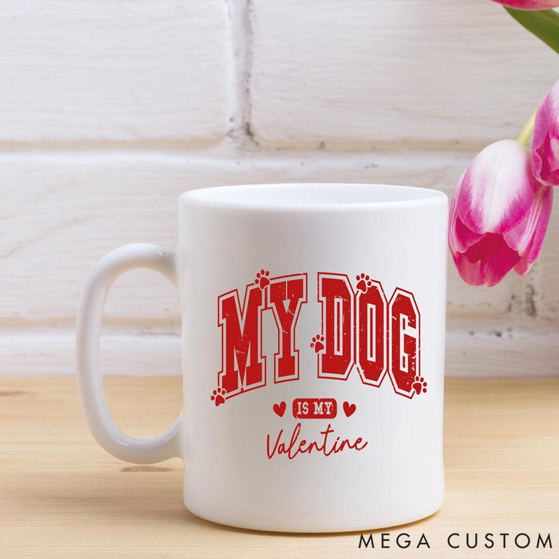 Personalized Dog Lover Pet Photo Gift Dog Valentine Mug