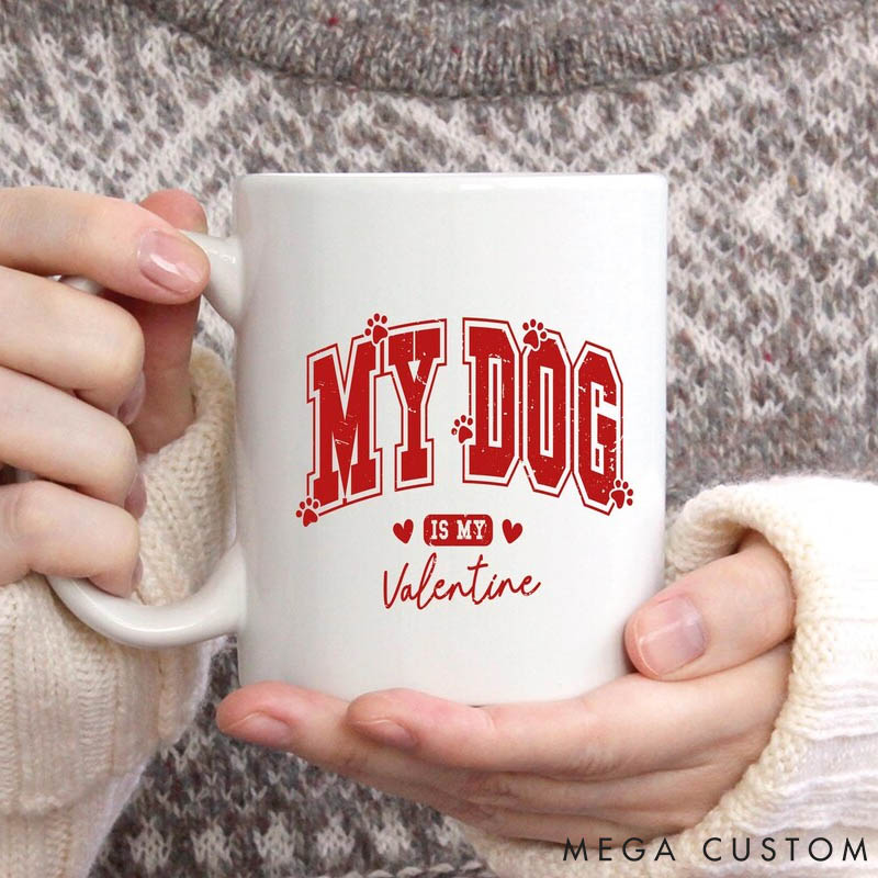 Personalized Dog Lover Pet Photo Gift Dog Valentine Mug