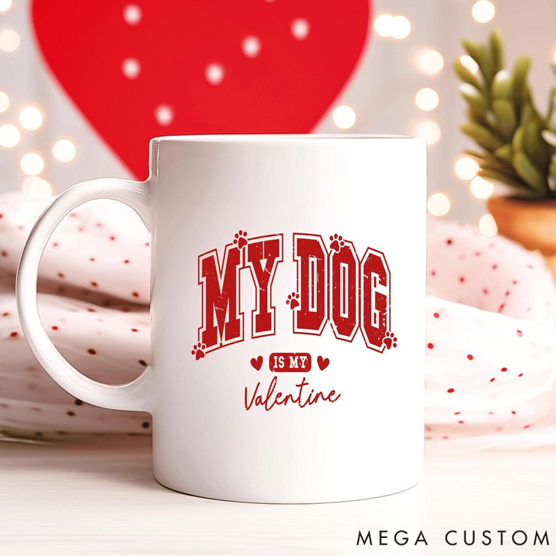 Personalized Dog Lover Pet Photo Gift Dog Valentine Mug