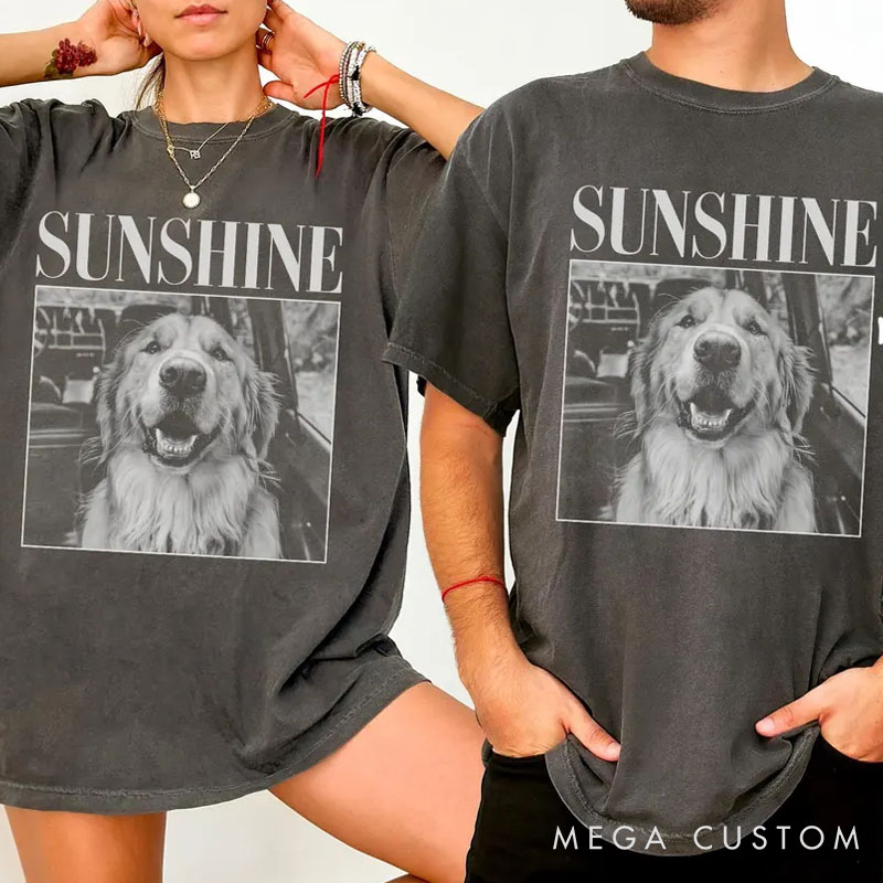 Personalized Dog Lover Pet Photo T-Shirt