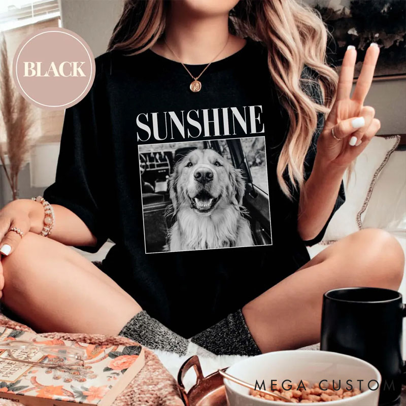 Personalized Dog Lover Pet Photo T-Shirt