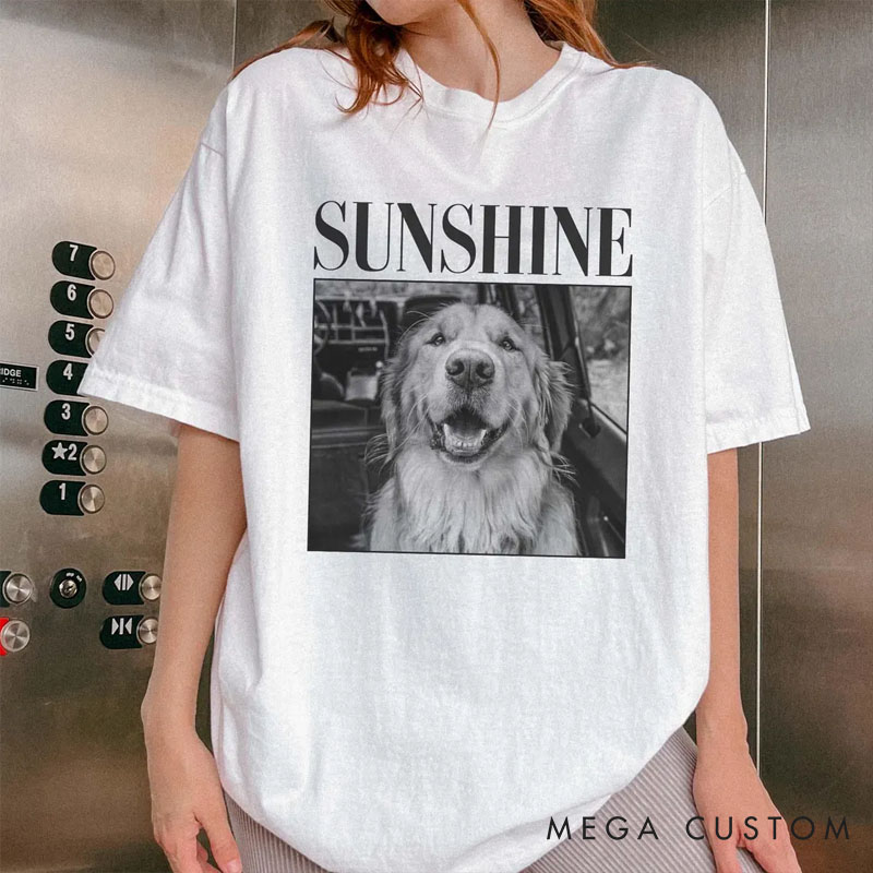 Personalized Dog Lover Pet Photo T-Shirt