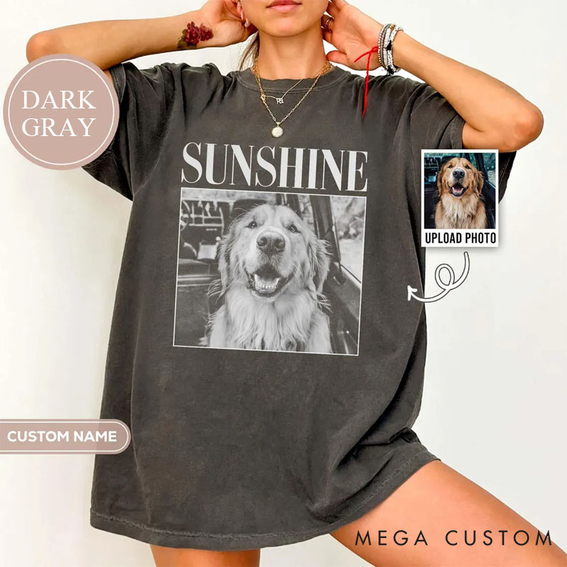 Personalized Dog Lover Pet Photo T-Shirt