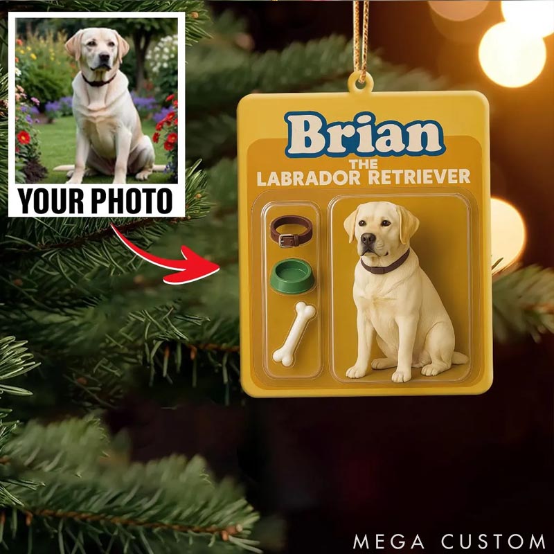 Personalized Dog Lover Photo Christmas Ornament