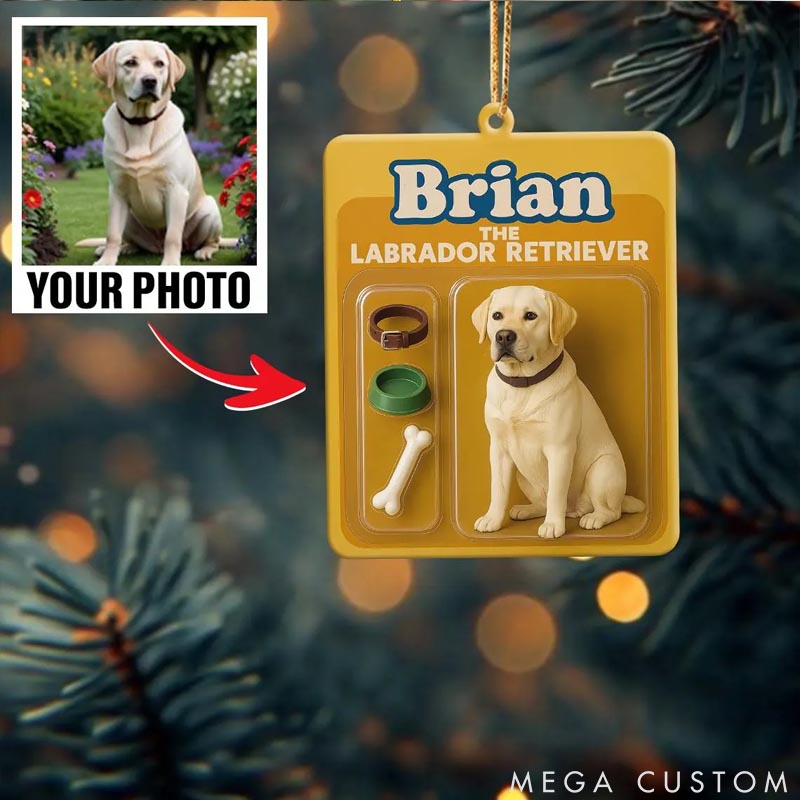 Personalized Dog Lover Photo Christmas Ornament