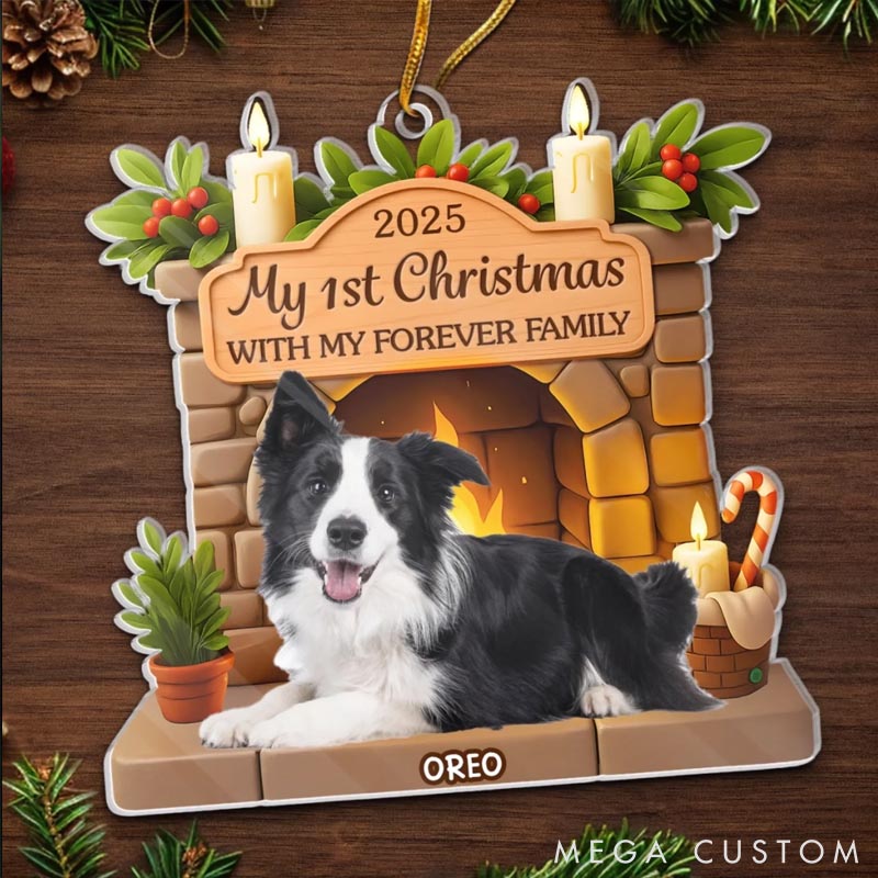Personalized Dog Lover Photo Pawsitively Loved this Christmas Ornament