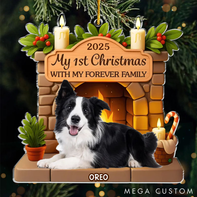 Personalized Dog Lover Photo Pawsitively Loved this Christmas Ornament