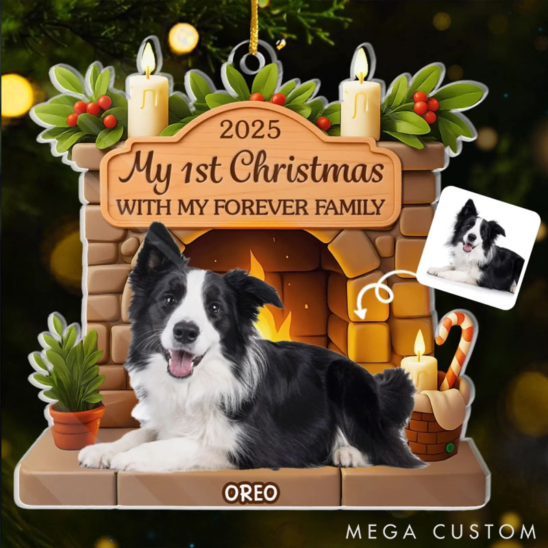 Personalized Dog Lover Photo Pawsitively Loved this Christmas Ornament