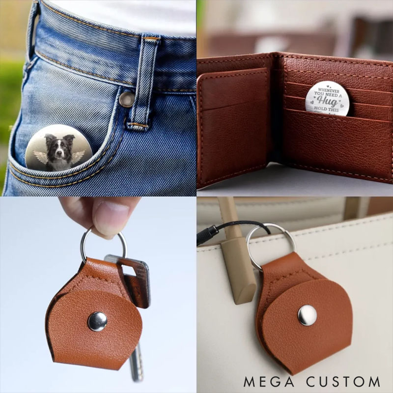 Personalized Dog Lover Photo Until We Meet Again Pocket Hug