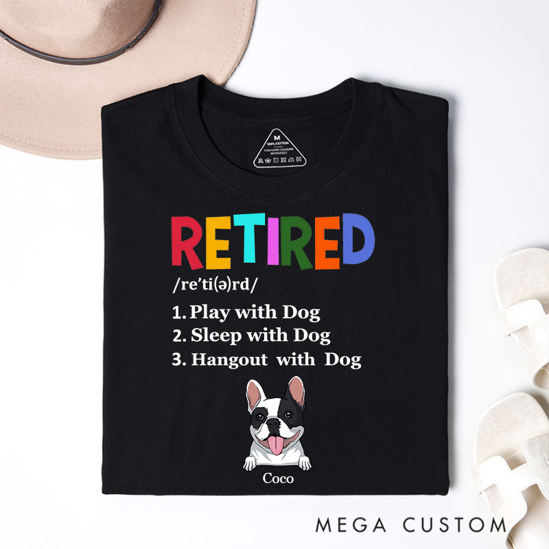 Personalized Dog Lover Play with Dogs Sleep with Dogs Hangout with Dogs T-Shirt