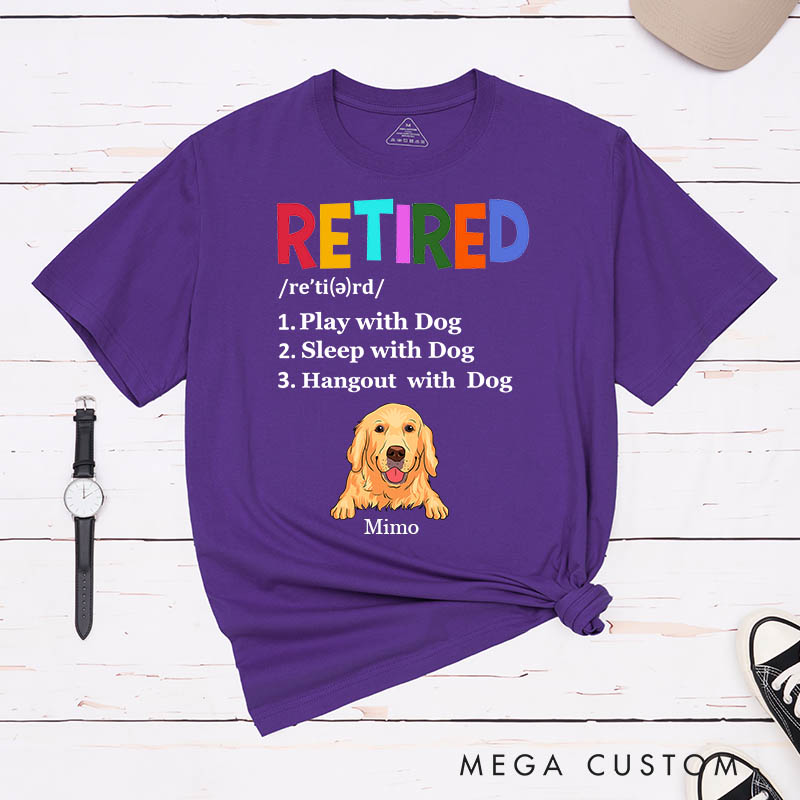 Personalized Dog Lover Play with Dogs Sleep with Dogs Hangout with Dogs T-Shirt