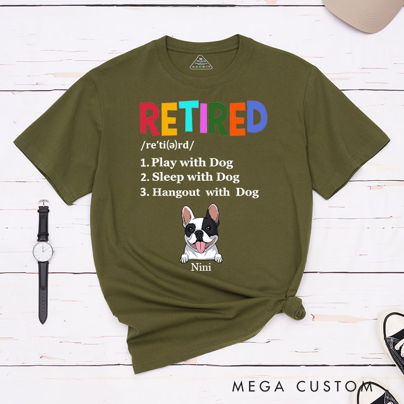 Personalized Dog Lover Play with Dogs Sleep with Dogs Hangout with Dogs T-Shirt