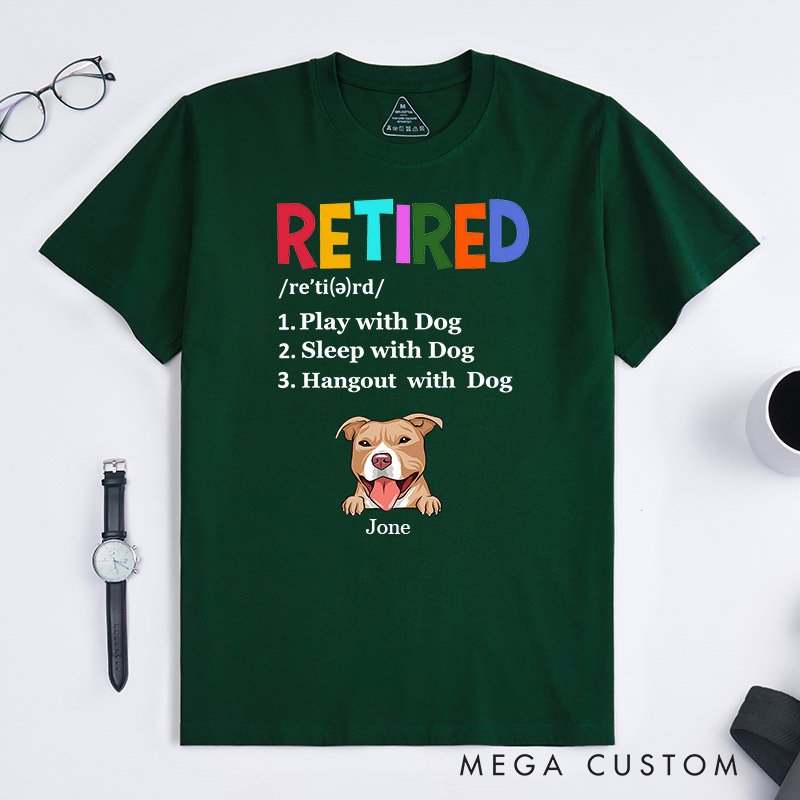 Personalized Dog Lover Play with Dogs Sleep with Dogs Hangout with Dogs T-Shirt