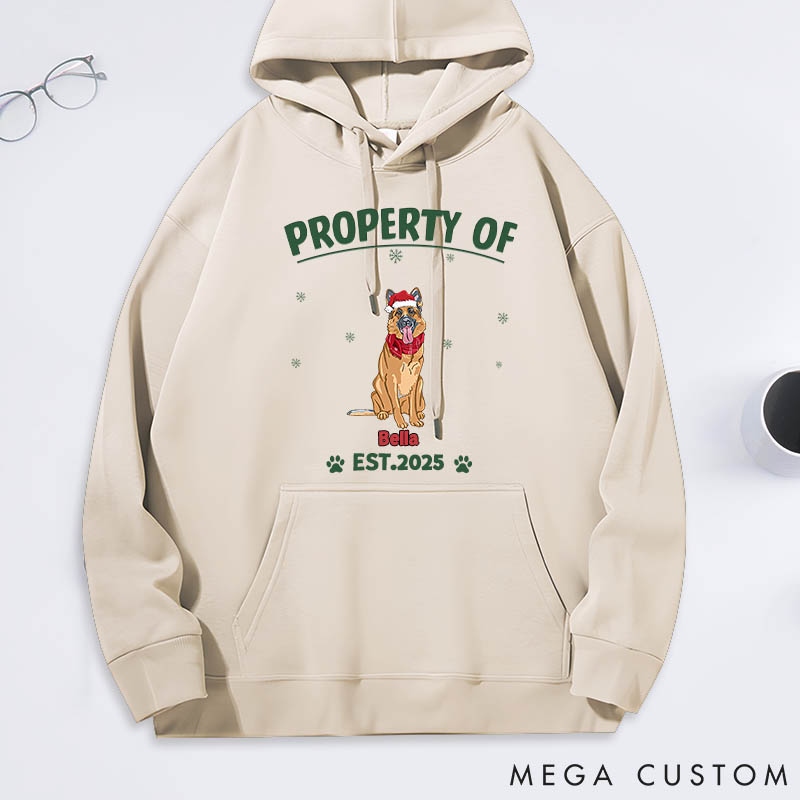 Personalized Dog Lover Property of Simple Dog Classic Hoodies
