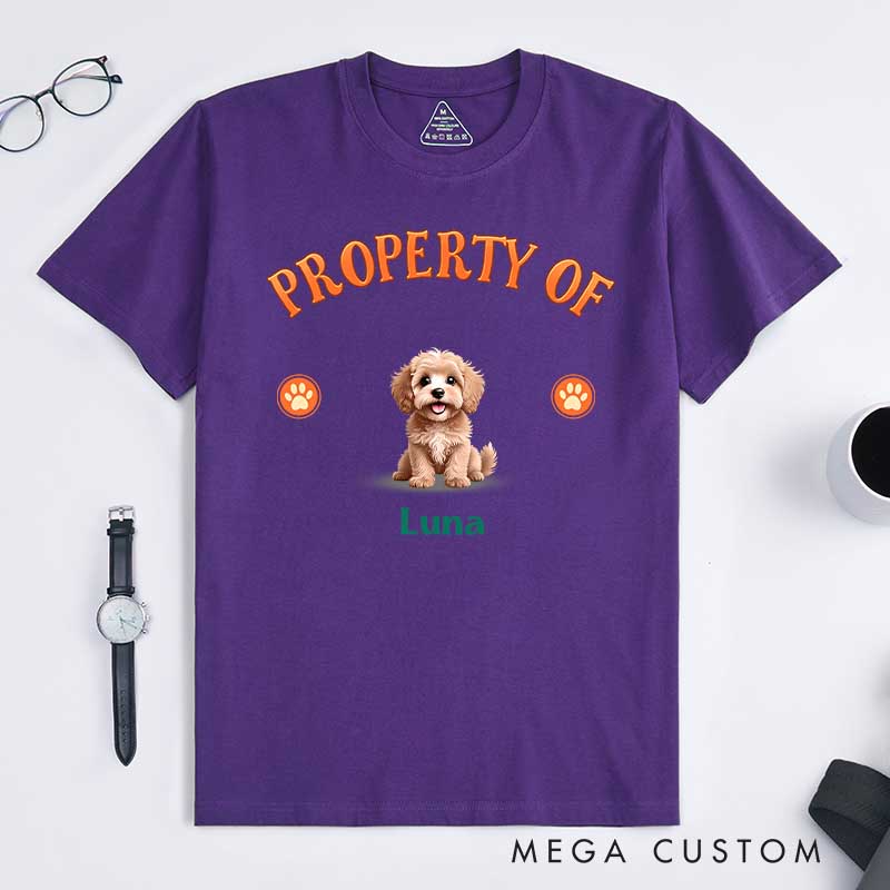 Personalized Dog Lover Property of the Best Dog Ever T-Shirt