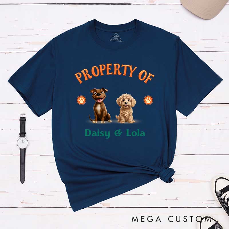 Personalized Dog Lover Property of the Best Dog Ever T-Shirt