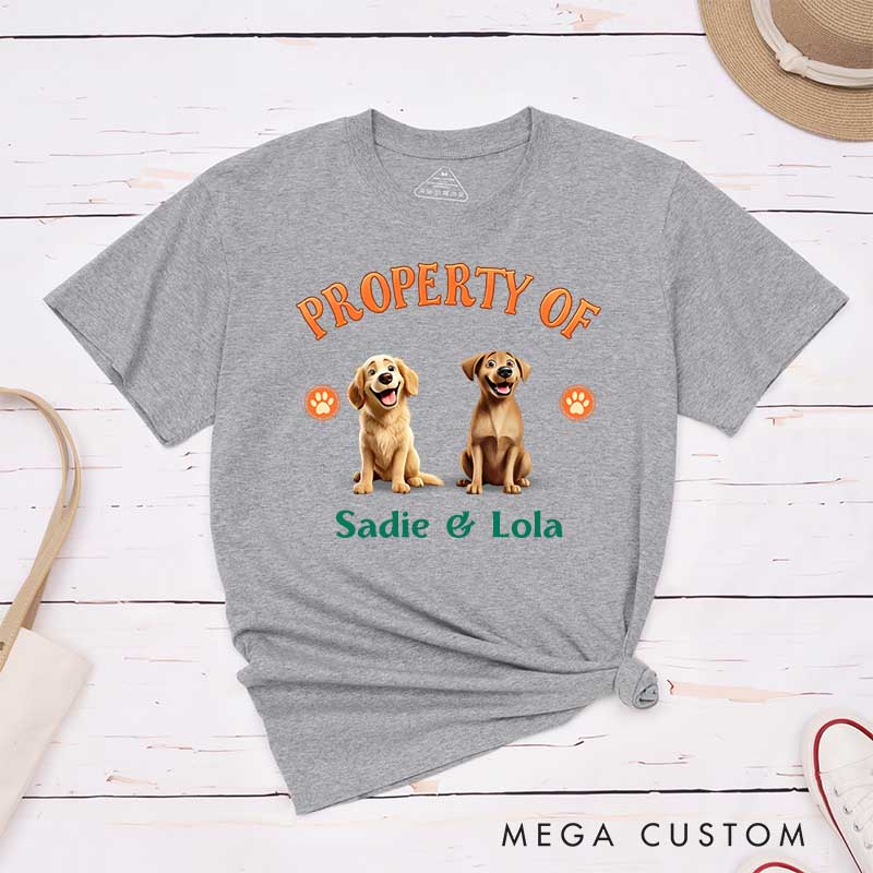 Personalized Dog Lover Property of the Best Dog Ever T-Shirt