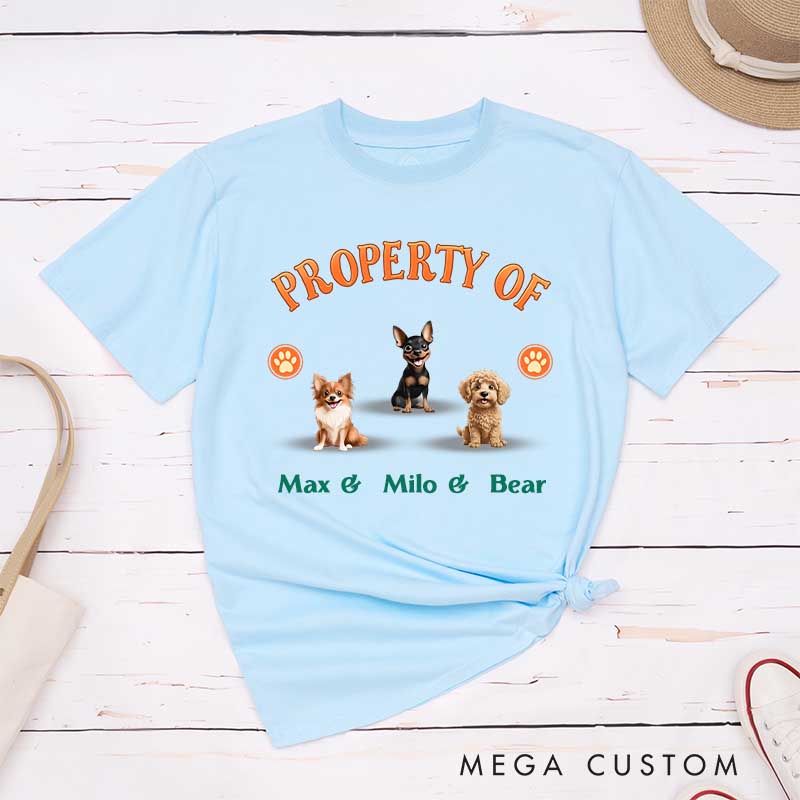 Personalized Dog Lover Property of the Best Dog Ever T-Shirt