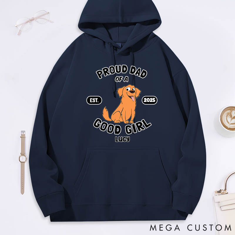 Personalized Dog Lover Proud Dad Classic Hoodies