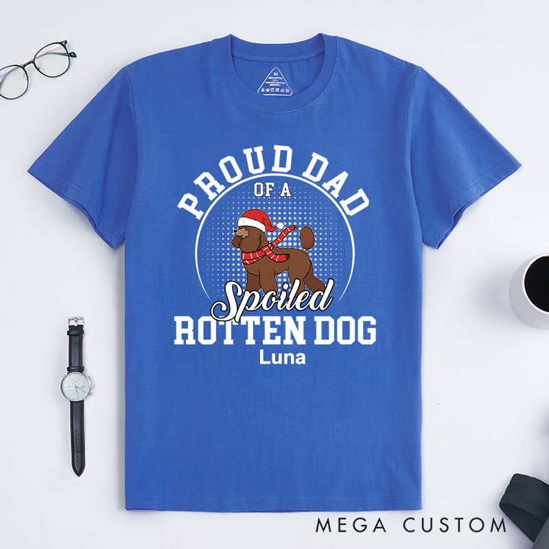 Personalized Dog Lover Proud Dad Dogs T-Shirt
