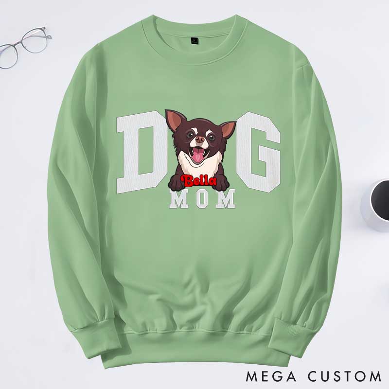 Personalized Dog Lover Proud Dog Mom Sweatshirts