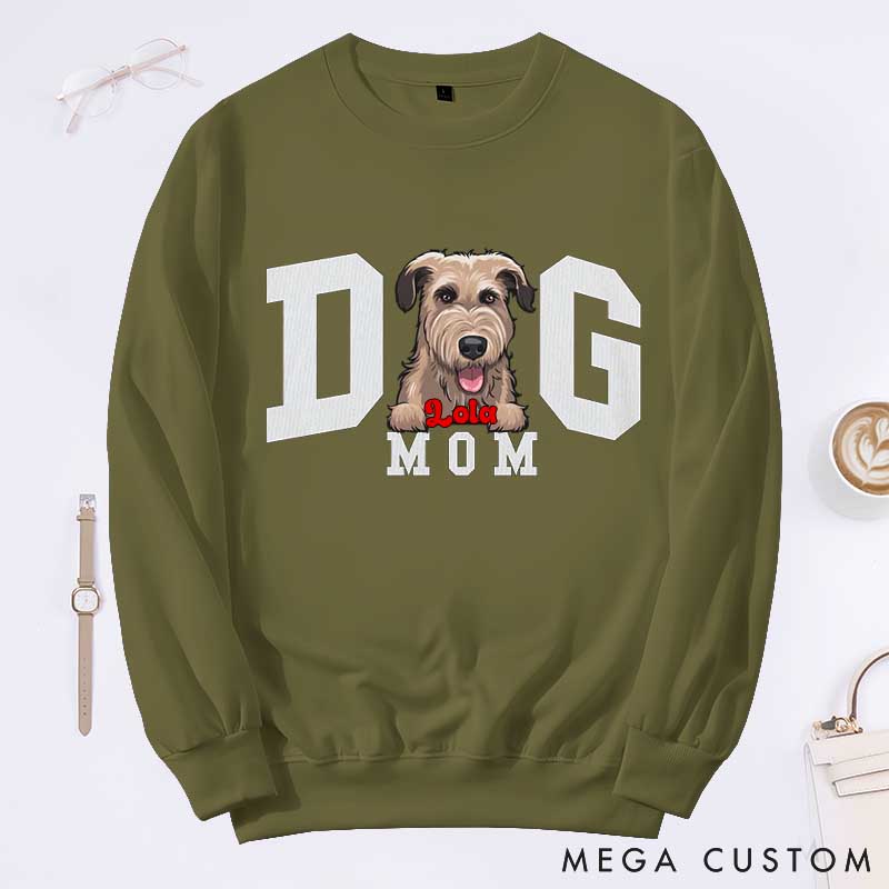 Personalized Dog Lover Proud Dog Mom Sweatshirts